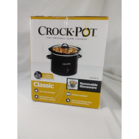 Crock-Pot 2-QT SCR200-B Manual Slow Cooker , 2 Quart NEW - Picture 4 of 5